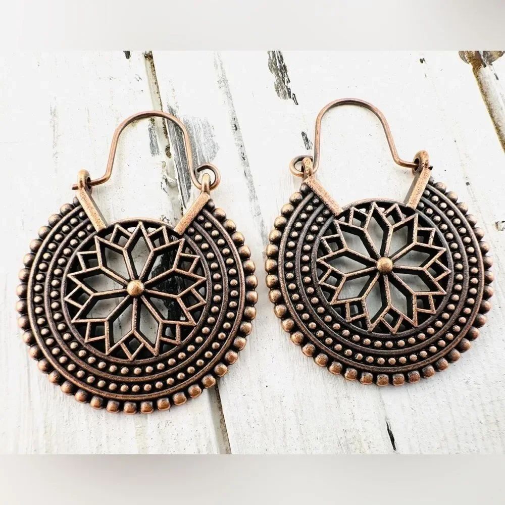 Bohemian hoop Earrings #2207